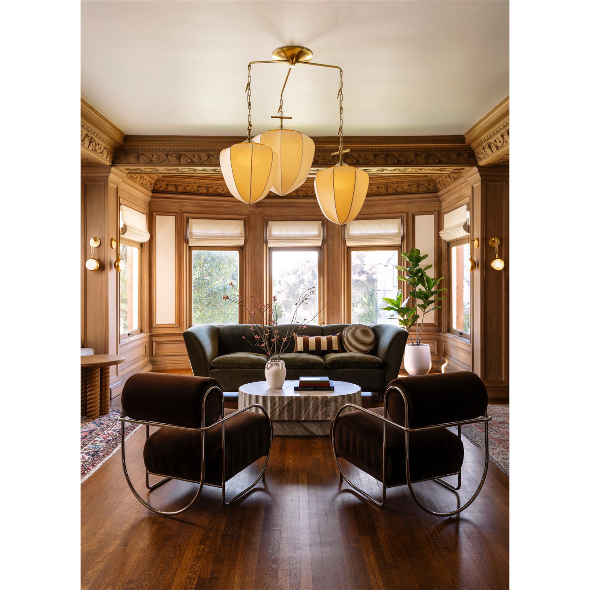 Noz Nozawa Hoshi 44 Inch 3 Light Multi Light Pendant,